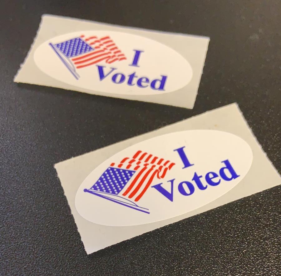 "I voted" stickers