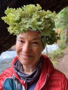 Wearing a lichen hat